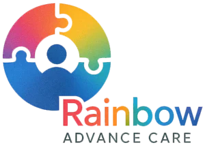 rainbow advance care logo logo wide